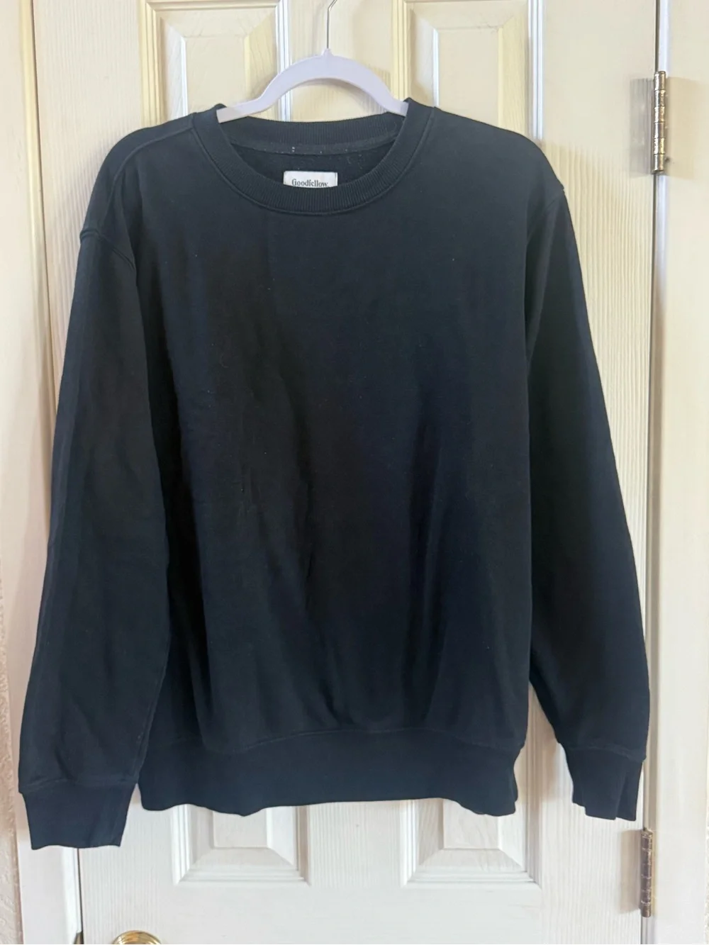 Goodfellow & Co Black Crewneck Sweatshirt- Simple Pullover Sz L